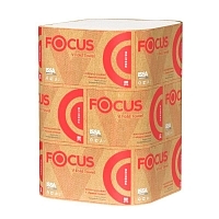 Полотенце бумажное белое FOCUS PREMIUM 200 л 2 слоя V-сложение 23х23 см 15 шт Полотенца бумажные купить в Продез Сочи
