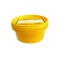 Контейнер для утилизации органических отходов Респект класс Б 0,5 л высота 62 мм желтый