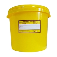 Контейнер для утилизации органических отходов Респект класс Б высота 138 мм 3 л желтый Емкости класса Б для утилизации для медицинских отходов купить в Продез Сочи