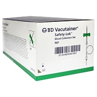 Система вакуумная для взятия крови Vacutainer 23G 3/4 катетер 18 см луер адаптер 50 шт Пробирки вакуумные для лаборатории купить в Продез Сочи