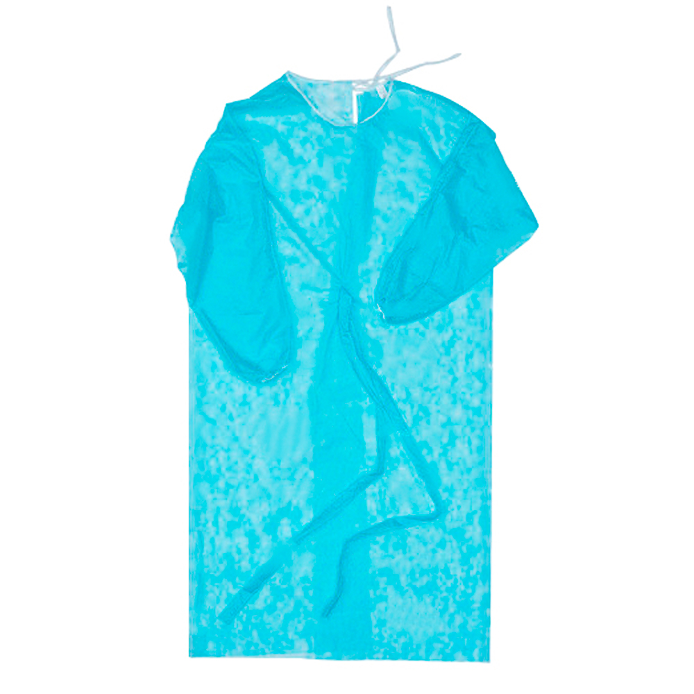 Халат хирургический стерильный 110 см размер 52-54 рукав резинка голубой Халаты купить в Продез Сочи