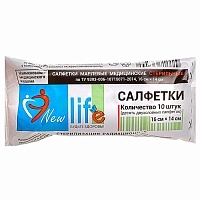 Салфетки марлевые НьюЛайф 2-х слойные 16х14 см стерильные 36 гр 10 шт 200 уп Салфетки для медицинских целей купить в Продез Сочи