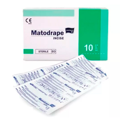 Салфетка Matodrape стерильная ламинированная плотность 43 адгезия на крае простыни Салфетки для медицинских целей купить в Продез Сочи