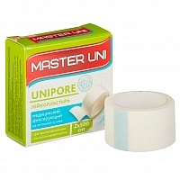 Лейкопластырь 2х500 см бактерицидный на нетканой основе Master UNI 80 шт Пластырь медицинский купить в Продез Сочи