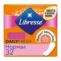 Прокладки гигиенические Libresse Dailyfresh Normal 32 шт