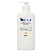 Чистота жидкое мыло антибактериальное 0,5 л Жидкое антибактериальное мыло купить в Продез Сочи