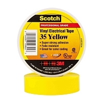 Изоляционная лента 3М scotch высший сорт 19 мм 20 м желтая Изолента для фиксации купить в Продез Сочи