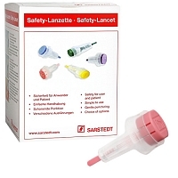 Ланцет Safety-Lancet неонатальный 1,2 мм розовый 200 шт
