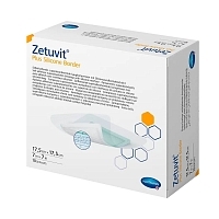Повязка Zetuvit plus Silicone Border 4139301 суперабсорбирующая стерильная со слоем силикона 17,5х17,5 см 10 шт Повязки медицинские купить в Продез Сочи