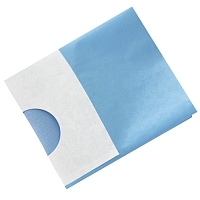 Простыня стерильная наглазник с отверстием 7 см и карманом 54 г/м 120х120 см Простыни стерильные купить в Продез Сочи