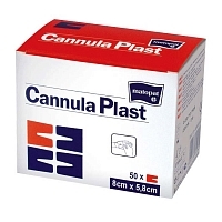 Повязка Cannula Plast для канюль стерильная 5,8х8 см 50 шт