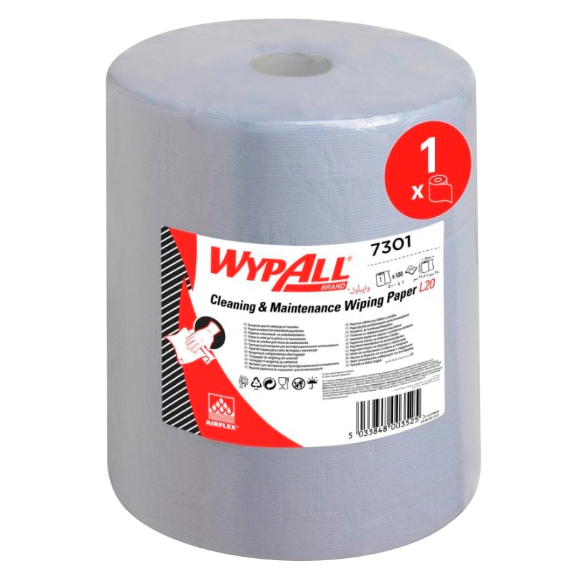 Нетканый протирочный материал KIMBERLY-CLARK Wypall L20 7301 500 листов голубой Протирочный материал для уборки купить в Продез Сочи