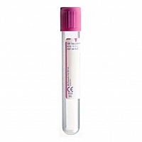 Пробирка вакуумная Vacutainer 4 мл 13х75 мм ЭДТА-К3 c пробкой Гемогард 100 шт 368860 Пробирки вакуумные для лаборатории купить в Продез Сочи