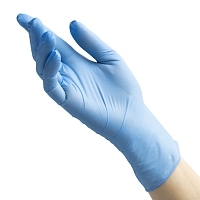 Перчатки нитриловые смотровые нестерильные неопудренные текстурированные на пальцах Benovy размер XL
