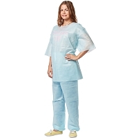 Костюм хирургический нестерильный спанбонд Гекса (куртка, брюки) плотность 42 размер 52-54 Одежда нестерильная медицинская купить в Продез Сочи