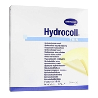 Повязка Paul Hartmann Hydrocoll thin 9007602 для слабоэкссудирующих ран гидроколлоидная 15х15 см 5 шт Повязки медицинские купить в Продез Сочи
