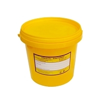 Контейнер для утилизации органических отходов Респект класс Б 1 л высота 120 мм желтый Емкости класса Б для утилизации для медицинских отходов купить в Продез Сочи