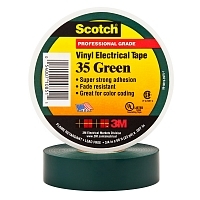 Изоляционная лента 3М scotch высший сорт 19 мм 20 м зеленая Изолента для фиксации купить в Продез Сочи