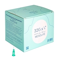 Игла для мезотерапии Mesolife 32G 0,23х6 мм 100 шт Иглы для мезотерапии купить в Продез Сочи