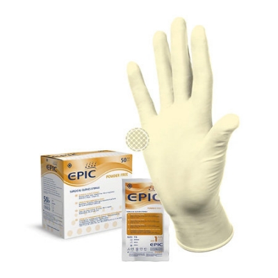 Перчатки хирургические стерильные неопудренные анатомические Epic SG PF размер 7,5 50 пар Перчатки купить в Продез Сочи