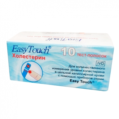 ИзиТач тест-полоски холестерин EasyTouch Cholesterol 10 шт Тесты для экспресс-диагностики мочи и крови купить в Продез Сочи