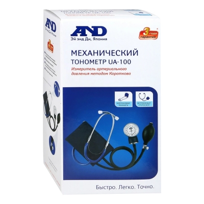 Тонометр механический AND UA-100 встроенный стетоскоп Тонометры медицинские купить в Продез Сочи