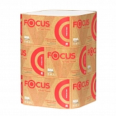 Полотенце бумажное белое FOCUS PREMIUM 200л, 2-сл, V-сл, 23*23см, в п/э  (15шт/уп)  5083739 Полотенца бумажные купить в Продез Сочи