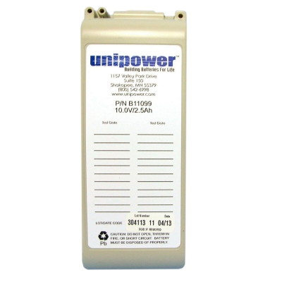 Батарея аккумуляторная Unipower P/N 11099 для дефибриллятора Zoll M-series (аналог Zoll PD 4410) 10 В 2500 мАч Аккумуляторы для медицинского оборудования купить в Продез Сочи