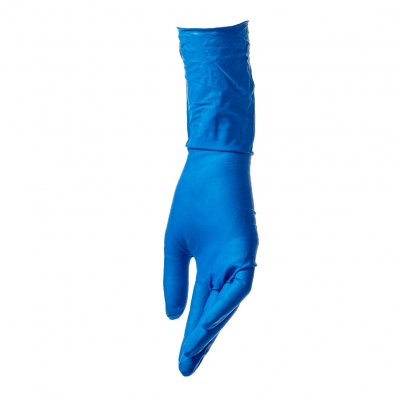 Перчатки смотровые латексные Benovy Latex High Risk текстурированные неопудренные синий S Перчатки купить в Продез Сочи