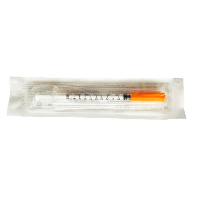 Шприц 0,5 мл 3-компонентный инсулиновый со встроенной иглой 0,30х8 мм KDM U-100 100 шт Шприцы одноразовые медицинские купить в Продез Сочи