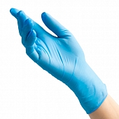 Перчатки смотровые нитриловые нестерильные неопудренные текстурированные на пальцах Benovy размер XS голубые 50 пар Перчатки купить в Продез Сочи