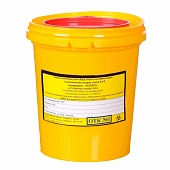Контейнер для сбора игл Респект класс Б 1,0 л желтый с креплением Емкости класса Б для утилизации для медицинских отходов купить в Продез Сочи