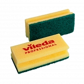 Губка для мытья посуды Vileda Professional средняя жесткость 150х70х45 мм абразив 10 шт Губки для мытья и уборки купить в Продез Сочи