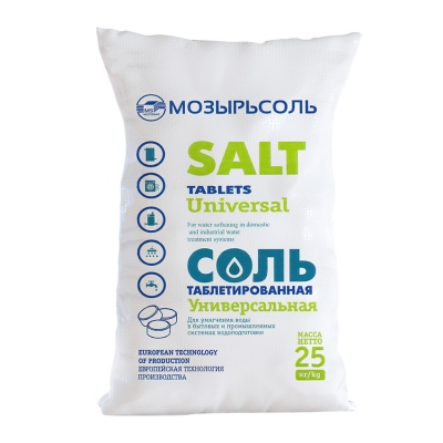 Соль таблетированная для воды 25 кг Беларусь Средства для нормализации воды купить в Продез Сочи
