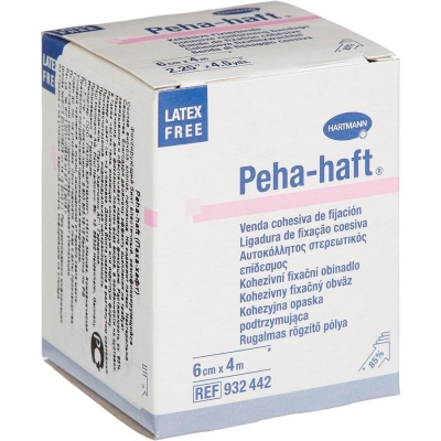Бинт Paul Hartmann Peha-haft самофиксирующийся 6 см х 4 м 9324842 белый Бинты медицинские самофиксирующиеся купить в Продез Сочи
