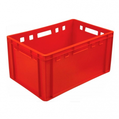 Ящик пластиковый 600x400x300 см красный Корзины и урны купить в Продез Сочи