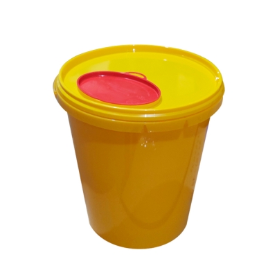 Контейнер для утилизации игл Респект класс Б 3 л, высота 138 мм желтый Емкости класса Б для утилизации для медицинских отходов купить в Продез Сочи