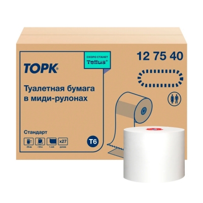 Туалетная бумага Tork 127540 1 слой 9,9 см 135 м 27 шт Туалетная бумага купить в Продез Сочи