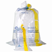 Пакеты для автоклавирования отходов с индикатором 600х750 мм (100 шт/уп) пл.60 мкм с желтой полосой Абрис+ 60л. Пакеты для автоклавирования медицинских отходов купить в Продез Сочи