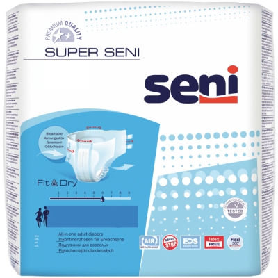Подгузники для взрослых Super Seni размер L 10 шт Подгузники для взрослых купить в Продез Сочи