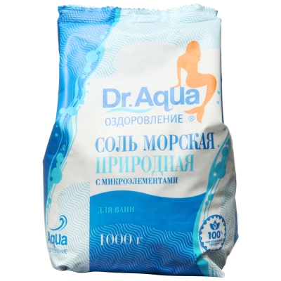 Соль для ванн морская природная Dr.Aqua 1 кг Соль для ванн купить в Продез Сочи