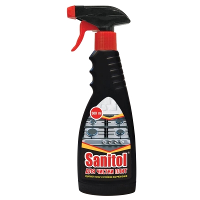 Sanitol для чистки плит 0,5 л распылитель Средства для мойки оборудования купить в Продез Сочи