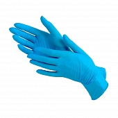 Перчатки смотровые нитрил нестерильные неопудренные текстурированные голубые повышенной прочности размер XL 50 пар Перчатки купить в Продез Сочи