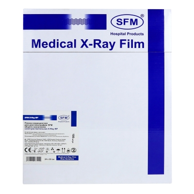 Рентгенпленка SFM X-Ray BF 24х30 см синечувствительная 100 листов Рентген пленка медицинская купить в Продез Сочи