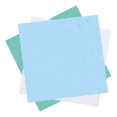 Бумага крепированная для паровой и газовой стерилизации стандартная DGM 500х500 мм голубая 500 шт Бумага стерилизационная крепированная купить в Продез Сочи