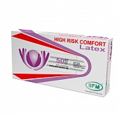 Перчатки смотровые сверхпрочные HIGH RISK COMFORT (14,5 гр) нестерильные латексные неопудренные M SFM синие Перчатки купить в Продез Сочи