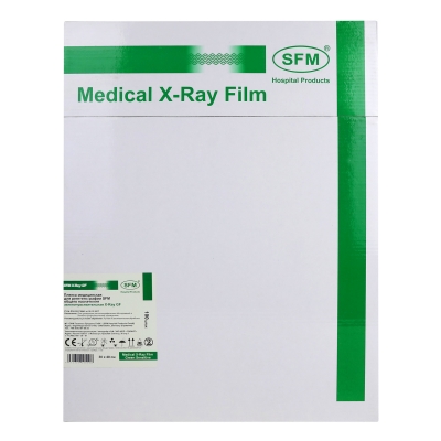 Пленка рентгеновская медицинская SFM X-Ray GF 30х40 см зеленочувствительная 100 листов Рентген пленка медицинская купить в Продез Сочи
