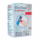 ИзиТач тест-полоски холестерин EasyTouch Cholesterol 25 шт Тесты для экспресс-диагностики мочи и крови купить в Продез Сочи