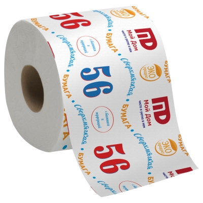 Бумага туалетная один слой Мой дом 56 54 м 48 шт Туалетная бумага купить в Продез Сочи
