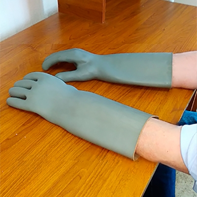 Перчатки рентгено-радиационно-защитные ПРЗс силиконовые 0,25 Pb Одежда рентгенозащитная купить в Продез Сочи